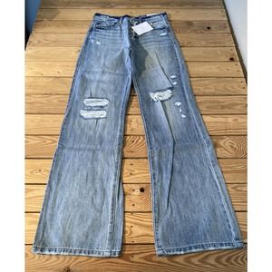NWT KanCan 90’s Flare Leg Jeans Size 26 Women’s Light Blue